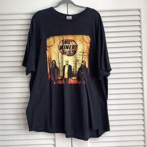 THE WINERY DOGS tour cities short sleeve black t shirt Mens Size 3XL Gildan